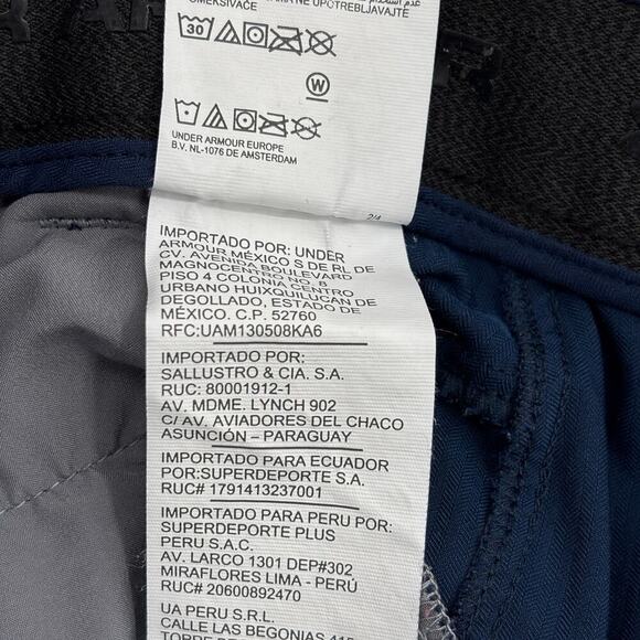 Under Armour Shorts Mens Size 42 Blue Flat Front HeatGear Pockets Performance - Picture 11 of 11